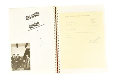 Lot 190 - MUSICIANS - LARGE ALBUM OF MID-CENTURY MUSICIAN AUTOGRAPHS