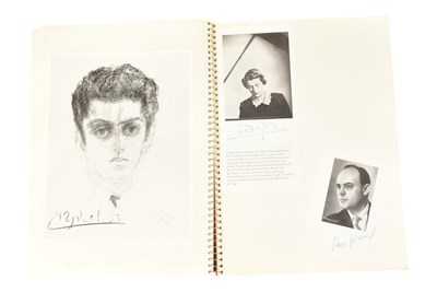 Lot 190 - MUSICIANS - LARGE ALBUM OF MID-CENTURY MUSICIAN AUTOGRAPHS
