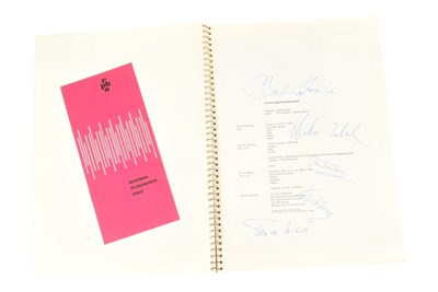 Lot 190 - MUSICIANS - LARGE ALBUM OF MID-CENTURY MUSICIAN AUTOGRAPHS