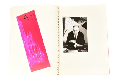 Lot 190 - MUSICIANS - LARGE ALBUM OF MID-CENTURY MUSICIAN AUTOGRAPHS