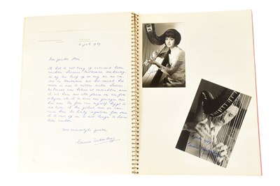 Lot 190 - MUSICIANS - LARGE ALBUM OF MID-CENTURY MUSICIAN AUTOGRAPHS