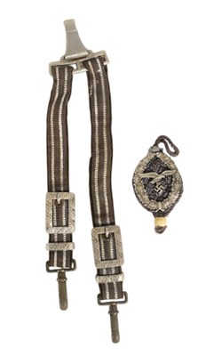 Lot 378 - WWII SECOND WORLD WAR GERMAN LUFTWAFFE SHOOTING CLASP & HANGER