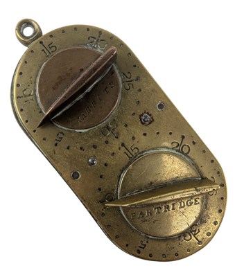 Lot 20 - G. & J. W HAWKLEY - 19TH CENTURY VICTORIAN BRASS HUNTING GAME COUNTER