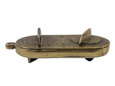 Lot 20 - G. & J. W HAWKLEY - 19TH CENTURY VICTORIAN BRASS HUNTING GAME COUNTER