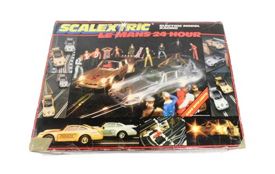 Lot 332 - SCALEXTRIC - VINTAGE HORNBY LE MANS 24 HOUR SCALEXTRIC SET