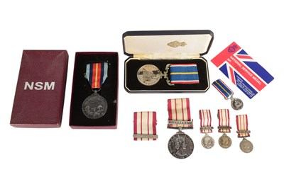 Lot 383 - NATIONAL SERVICE & NAVEL GENERAL SERVICE MEDAL - ABLE SEAMAN