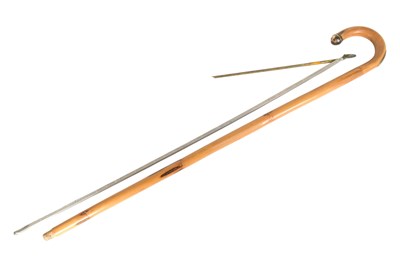Lot 384 - VINTAGE HORSE MEASURING WALKING STICK