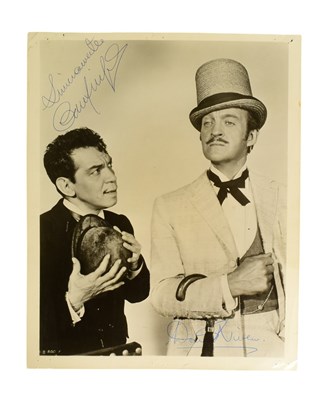 Lot 16 - AROUND THE WORLD IN 80 DAYS (1956) - DAVID NIVEN & CANTINFLAS SIGNED PHOTO