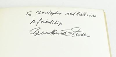 Lot 110 - BUCKMINSTER FULLER, R. WHAT I AM TRYING TO DO SIGNED & DEDICATED LIM ED