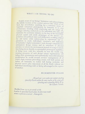 Lot 110 - BUCKMINSTER FULLER, R. WHAT I AM TRYING TO DO SIGNED & DEDICATED LIM ED