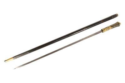 Lot 386 - 19TH CENTURY VICTORIAN GENTLEMANS SWORD STICK