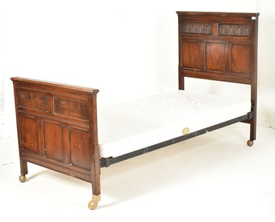 Lot 388 - 17TH CENTURY COMMONWEALTH REVIVAL OAK SINGLE BED FRAME