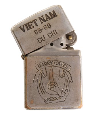 Lot 536 - ORIGINAL VINTAGE VIETNAM WAR ZIPPO LIGHTER