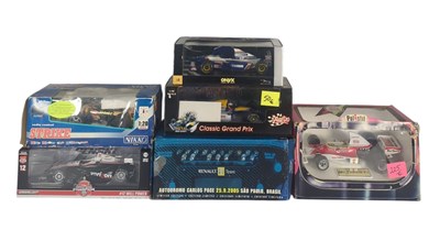 Lot 284 - DIECAST - COLLECTION OF LARGE SCALE DIECAST MODEL RACING CARS