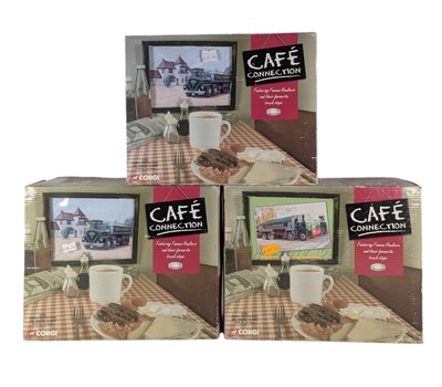 Lot 299 - DIECAST - X3 CORGI CAFE CONNECTION DIECAST MODELS