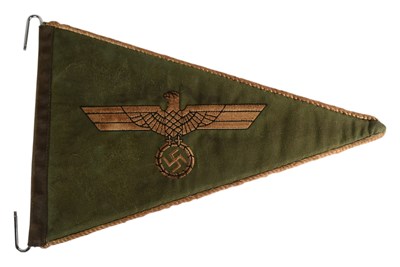 Lot 413 - WWII SECOND WORLD WAR GERMAN AFRIKA KORPS STAFF CAR PENNANT