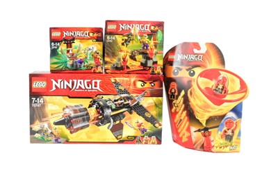 Lot 714 - LEGO - NINJAGO - X4 FACTORY SEALED LEGO NINJAGO SETS