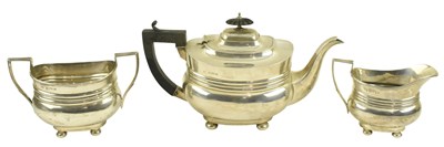 Lot 10 - EARLY 20TH CENTURY GEORGE V HALLMARKED SILVER TEA SERVICE SET