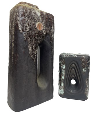 Lot 78 - Ü Keramik - PAIR OF 1960S FAT LAVA VASES