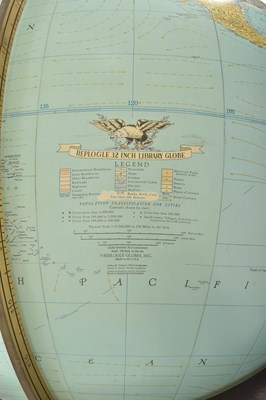 Lot 309 - REPLOGLE GLOBES USA - 20TH CENTURY 32 INCH LIBRARY WORLD GLOBE