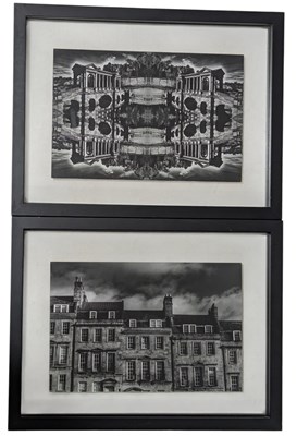 Lot 165 - SIMON CHRISTIE (BATH LOCAL PHOTOGRAPHER) - TWO UNIQUE BLACK & WHITE PHOTOGRAPHS OF BATH