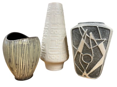 Lot 39 - Ü Keramik - A SELECTION THREE OF 1960S WEST GERMAN VASES