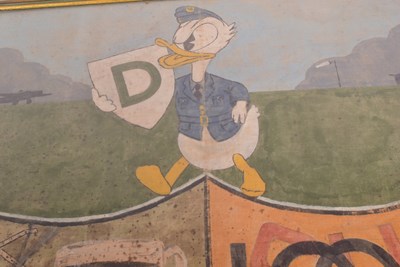 Lot 4 - ORIGINAL WWII NOSE ART FROM A VICKERS WELLINGTON BOMBER