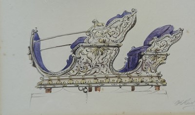 Lot 105 - GRAHAM RUST (B1942) - WATERCOLOUR ON PAPER