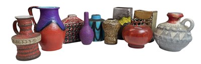 Lot 121 - WEST GERMAN POTTERY - 1960S WEST GERMAN VASES