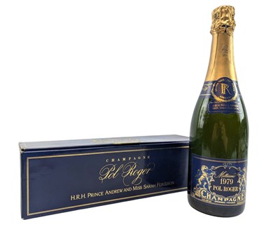 Lot 160 - 1979 POL ROGER MILLESIME BOTTLE OF VINTAGE CHAMPAGNE OF ORINCE ANDREW & SARAH FERGUSON