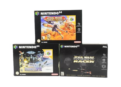 Lot 150 - STAR WARS - NINTENDO 64 - COLLECTION OF VIDEO GAMES