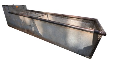 Lot 361 - 20TH CENTURY GALVANISED STEEL WATER / FEEDING TROUGH