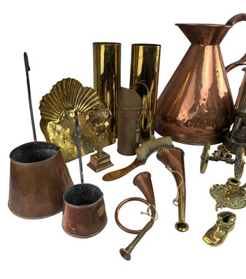Lot 55 - LARGE COLLECTION OF 19TH AND LATER COPPER AND BRASS WARES