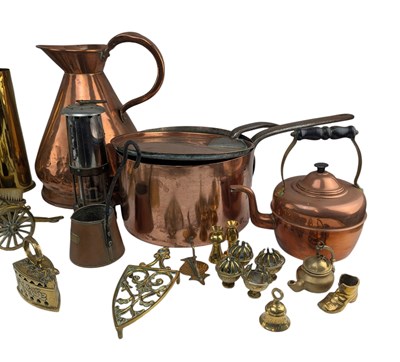Lot 55 - LARGE COLLECTION OF 19TH AND LATER COPPER AND BRASS WARES