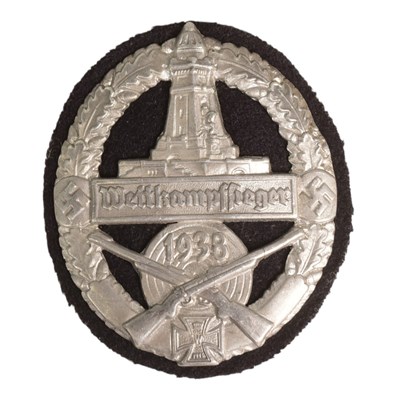 Lot 484 - WWII GERMAN VETERANS LEAGUE SHOOTING COMPETITION WINNER AWARD