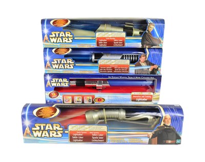 Lot 124 - STAR WARS - LIGHTSABER RELATED PLAYSETS