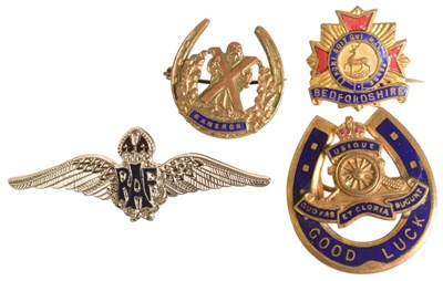 Lot 489 - COLLECTION OF BRITISH ARMY SWEETHEART BROOCHES