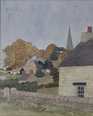 Lot 148 - SHIRLEY TEED (1933-2018) - GRINDON, STAFFS, 1988 - WATERCOLOUR PAINTING
