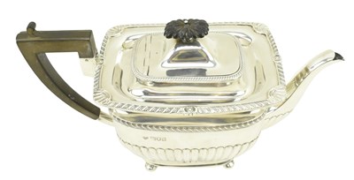 Lot 5 - EARLY 20TH CENTURY EDWARD VII HALLMARKED SILVER TEA SERVICE