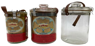 Lot 38 - H UPMANN - SELECTION OF THREE ADVERTISING CIGAR JARS