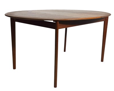 Lot 407 - DANISH MODERN DESIGN MID CENTURY TEAK EXTENDING DINING TABLE