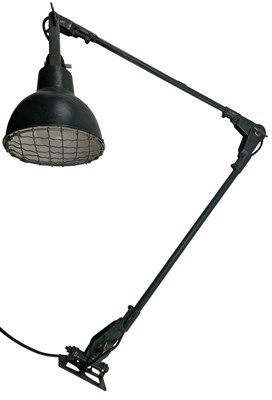 Lot 63 - MID CENTURY INDUSTRIAL ENGINEER'S ARTICULATED LAMP