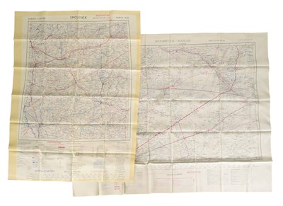 Lot 513 - TWO POST WAR 1950'S BRITISH SILK 'ESCAPE' MAPS