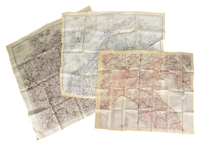 Lot 514 - COLLECTION OF SECOND WORLD WAR RELATED SILK MAPS