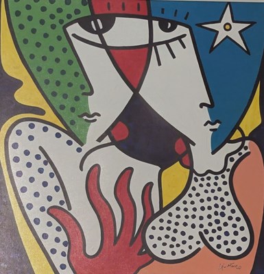 Lot 150 - SILVIO VIGLIATURO (ITALIAN 1949) - AMANTI 1