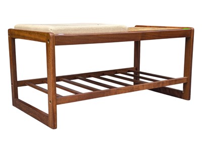 Lot 552 - BRITISH MODERN DESIGN - MID CENTURY TILE TOP SEAT TELEPHONE TABLE