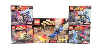 Lot 767 - LEGO - MARVEL SUPER HEROES - X5 FACTORY SEALED SETS