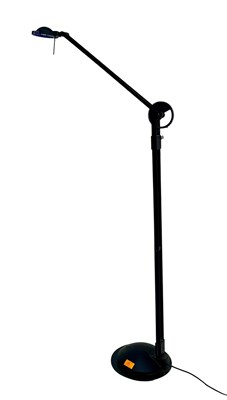 Lot 375 - 20TH CENTURY PAINTED BLACK ARTICULATED FLOOR STANDARD LAMP