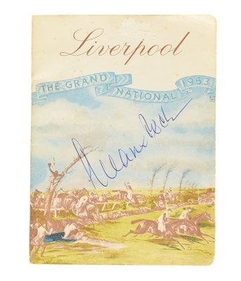 Lot 524 - HORSE RACING - 1963 LIVERPOOL GRAND NATIONAL SIGNED BY GREGORY PECK