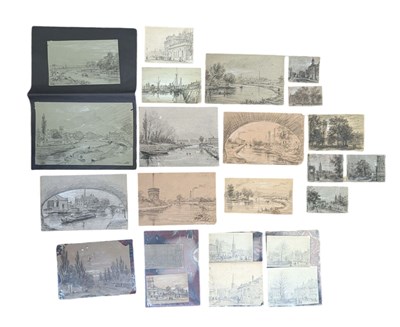 Lot 351 - GEORGE JAMES ROWE (1804-1883) - CIRCA 23 19TH CENTURY CHARCOAL & CHALK ON PAPER SKETCHES